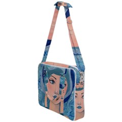 Blue Girl Cross Body Office Bag by CKArtCreations