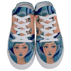 Blue Girl Half Slippers by CKArtCreations