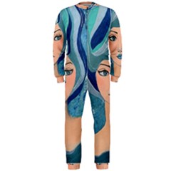 Blue Girl Onepiece Jumpsuit (men)  by CKArtCreations