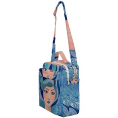 Blue Girl Crossbody Day Bag by CKArtCreations