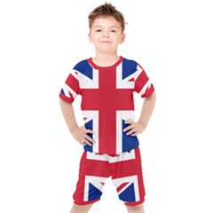 Uk Flag Kids  Tee And Shorts Set by FlagGallery