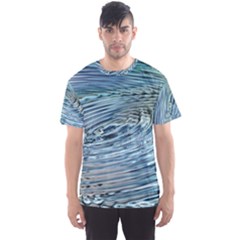 Wave Concentric Waves Circles Water Men s Sports Mesh Tee