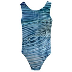 Wave Concentric Waves Circles Water Kids  Cut-out Back One Piece Swimsuit