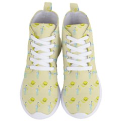 Lemonade Polkadots Women s Lightweight High Top Sneakers by bloomingvinedesign