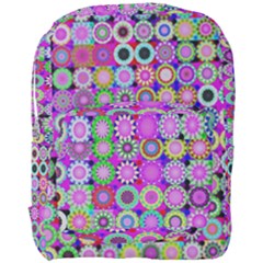 Design Circles Circular Background Full Print Backpack by Simbadda