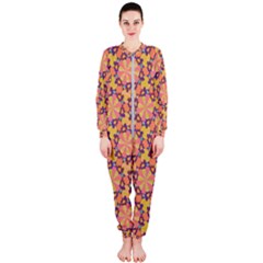 Pattern Decoration Abstract Flower Onepiece Jumpsuit (ladies)  by Simbadda