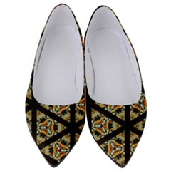 Pattern Stained Glass Triangles Women s Low Heels by Simbadda
