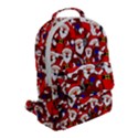 Nicholas Santa Christmas Pattern Flap Pocket Backpack (Small) View2
