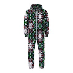 Stained Glass Pattern Church Window Hooded Jumpsuit (kids) by Simbadda