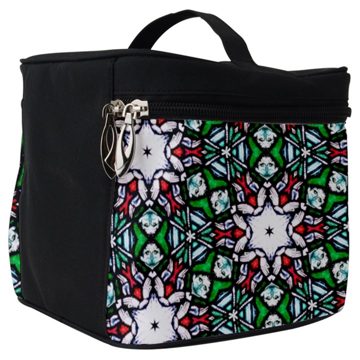 Stained Glass Pattern Church Window Make Up Travel Bag (Big)