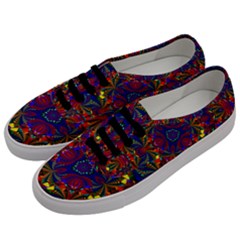Kaleidoscope Pattern Ornament Men s Classic Low Top Sneakers by Simbadda