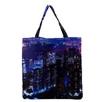 Night City Dark Grocery Tote Bag