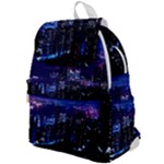 Night City Dark Top Flap Backpack