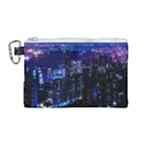 Night City Dark Canvas Cosmetic Bag (Medium)
