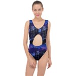Night City Dark Center Cut Out Swimsuit
