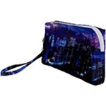 Night City Dark Wristlet Pouch Bag (Small)