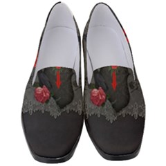 The Crows With Cross Women s Classic Loafer Heels by FantasyWorld7