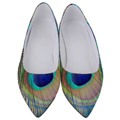 Nature Bird Wing Texture Animal Male Wildlife Decoration Pattern Line Green Color Blue Colorful Women s Low Heels by Vaneshart