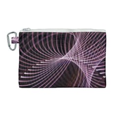 Light Sunlight Spiral Flower Line Color Electricity Circle Lightpaint Symmetry Shape  Macro   Canvas Cosmetic Bag (large) by Vaneshart