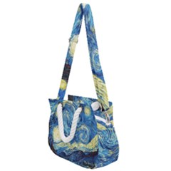 Starry Night Rope Handles Shoulder Strap Bag by Vaneshart