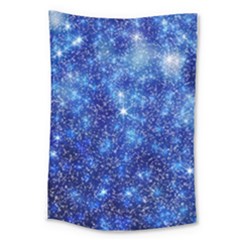 Blurred Star Snow Christmas Spark Large Tapestry by HermanTelo