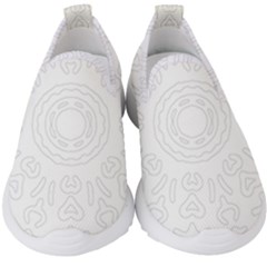 Circle Vector Background Abstract Kids  Slip On Sneakers by Bajindul