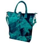 Background Texture Pattern Blue Buckle Top Tote Bag