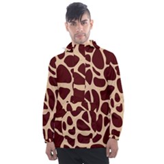 Animal Print Giraffe Patterns Men s Front Pocket Pullover Windbreaker by Vaneshart
