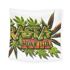 Cannabis Hemp Hashish Illegal Drug Trade Rasta Square Tapestry (small) by Vaneshart