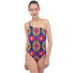 ABSTRACT-B-1 Classic One Shoulder Swimsuit