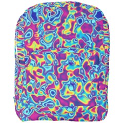 Ripple Motley Colorful Spots Abstract Full Print Backpack by Vaneshart