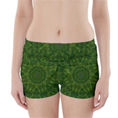 Fauna Nature Ornate Leaf Boyleg Bikini Wrap Bottoms by pepitasart