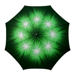 Green Blast Background Golf Umbrellas