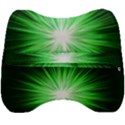 Green Blast Background Velour Head Support Cushion View2