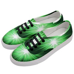 Green Blast Background Women s Classic Low Top Sneakers by Mariart
