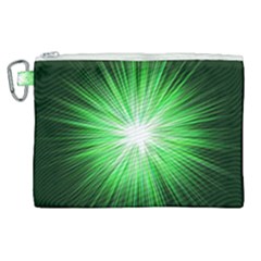 Green Blast Background Canvas Cosmetic Bag (xl)