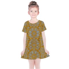 A Star In Golden Juwels Kids  Simple Cotton Dress by pepitasart