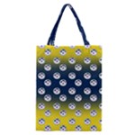 English Breakfast Yellow Pattern Blue Ombre Classic Tote Bag