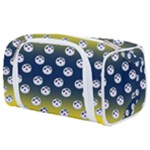 English Breakfast Yellow Pattern Blue Ombre Toiletries Pouch