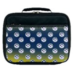 English Breakfast Yellow Pattern Blue Ombre Lunch Bag