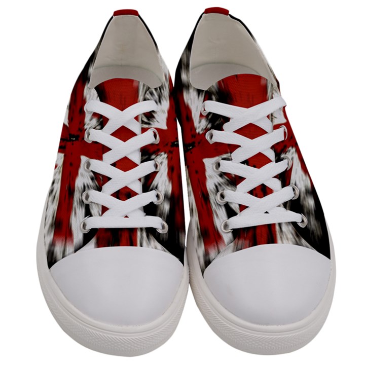 British Flag Women s Low Top Canvas Sneakers