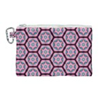 Background Pattern Tile Flower Canvas Cosmetic Bag (Large)