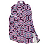 Background Pattern Tile Flower Double Compartment Backpack