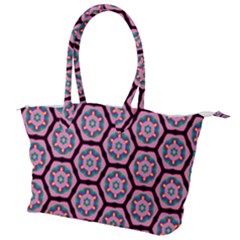 Background Pattern Tile Flower Canvas Shoulder Bag by Vaneshart