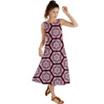 Background Pattern Tile Flower Summer Maxi Dress