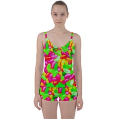 Vibrant Jelly Bean Candy Tie Front Two Piece Tankini by essentialimage