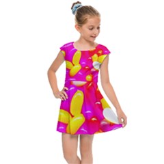 Vibrant Jelly Bean Candy Kids  Cap Sleeve Dress by essentialimage