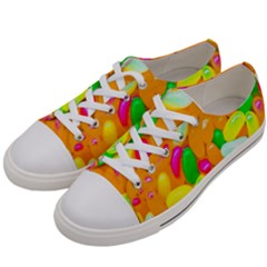 Vibrant Jelly Bean Candy Women s Low Top Canvas Sneakers by essentialimage