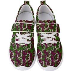 Green Fauna And Leaves In So Decorative Style Men s Velcro Strap Shoes by pepitasart