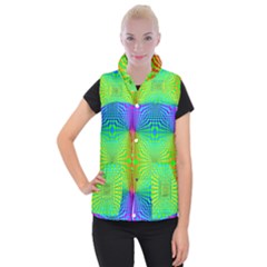 Pattern Colorful Abstract Women s Button Up Vest by Vaneshart